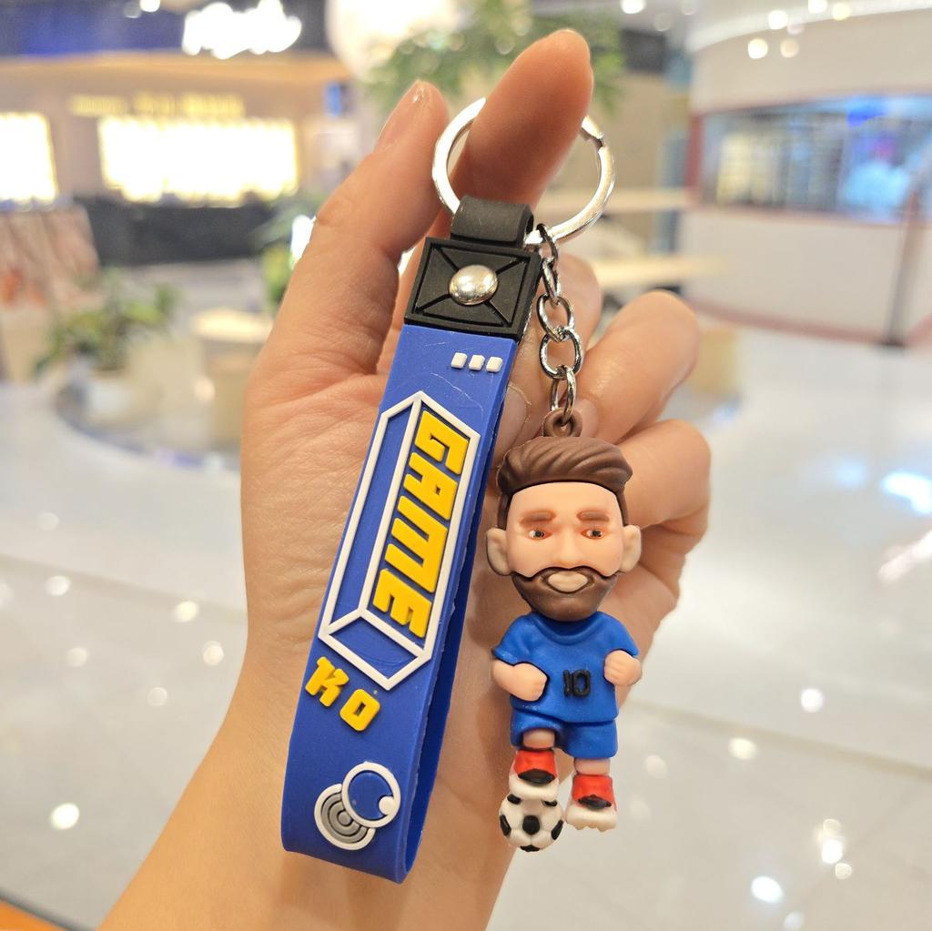 Новый мультяшный брелок-подвеска в виде спортивной звезды, персонализированная кукла в джерси, брелок для ключей, подвеска для рюкзака, маленький подарок.