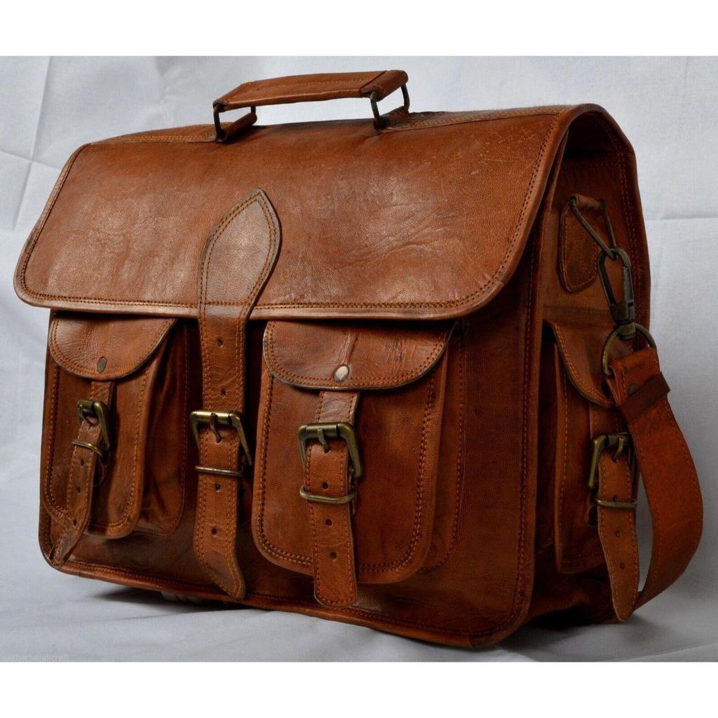 Классическая мужская сумка из натуральной кожи, сумка для ноутбука, новый портфель-мессенджер