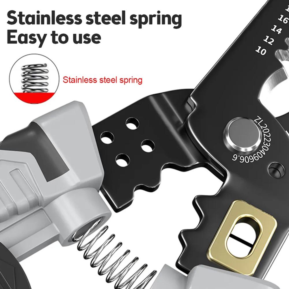 Многофункциональные плоскогубцы для зачистки проводов Обжимной инструмент Кусачки для резки Набор для снятия изоляции Профессиональные электрики Игольчатые кусачки