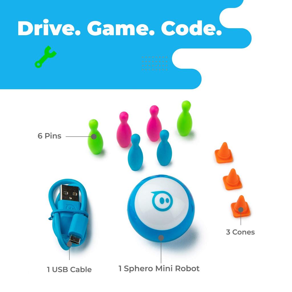 Sphero Mini Образовательный/STEAM/Игрушка/Умная игрушка/Программируемый роботизированный шар Синий [Официальный японский дистрибьютор]