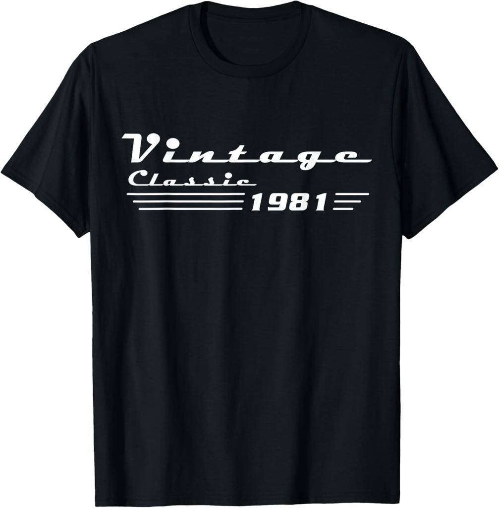 Classic 45 Birthday Decorations Unisex 45yr 1981 45th Birthday TShirt Gifts for Unisex Women Vintage Clothes Tops Graphic Tee