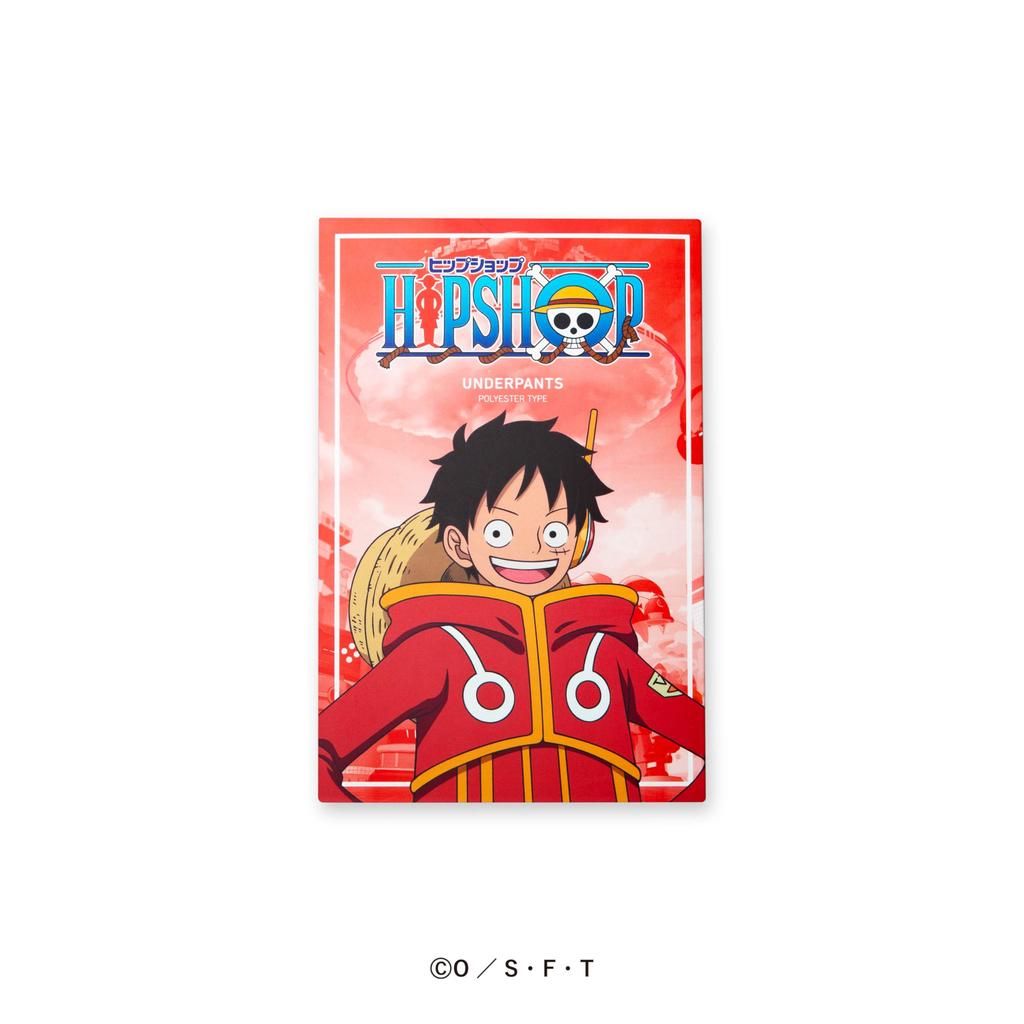 One Piece Boxer Polyester Seamless Monkey Set [Hip Shop] Shorts, Unisex, Underpants, D. Luffy, 2-Piece