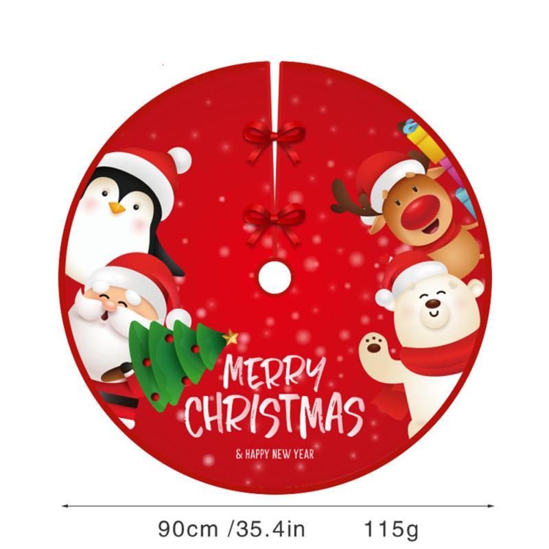 Большая круглая модная юбка для елки для рождественских украшений и праздничных декораций
