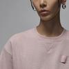 Jordan Короткая толстовка Flight Fleece Loose Fit Women tops Oxford-Pink FV7153-601