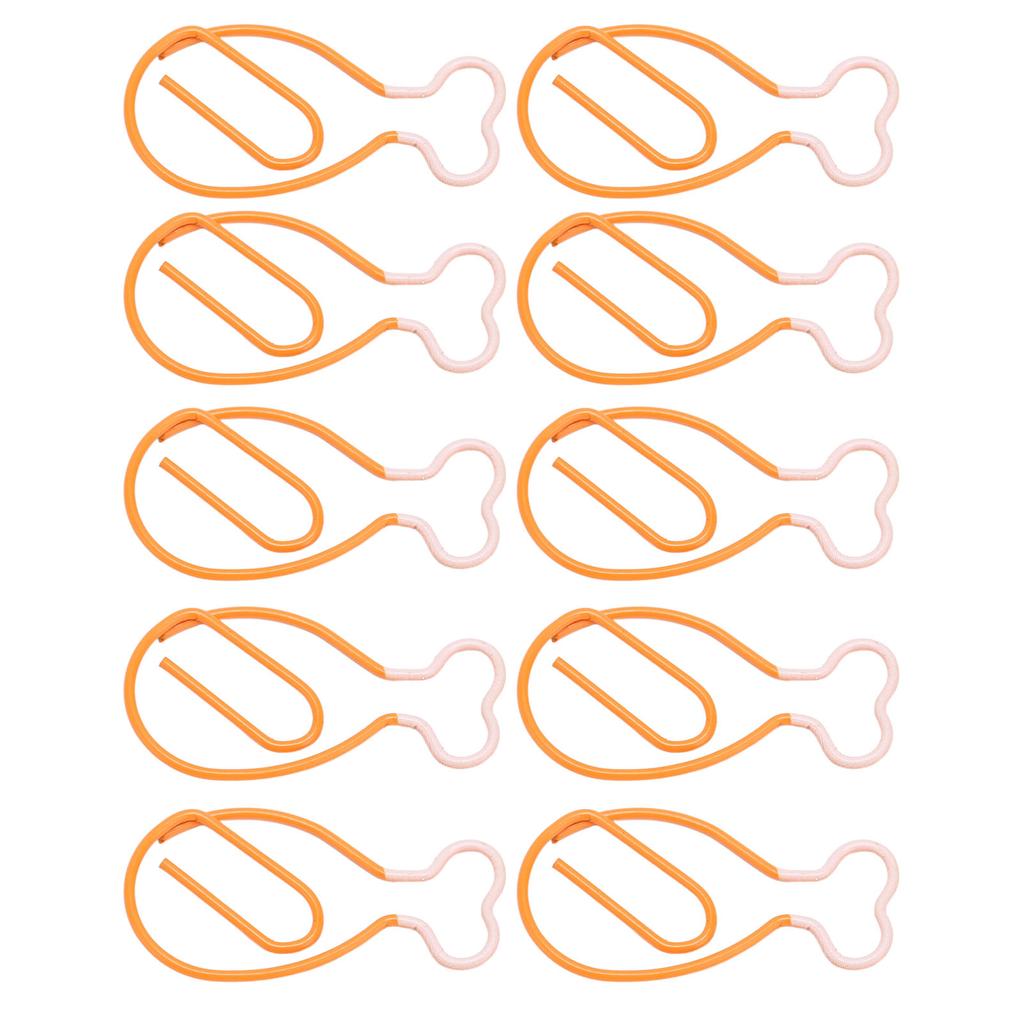 100 шт. металлических скрепок в форме милой куриной ножки, гальванизированные, нержавеющие, портативные, маленькие скрепки для бумаги f