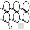 6Pcs Organize Foldable Convenient Easy To Install Over Door Wall Mounted Baseball Hat Rack Scarf Rack