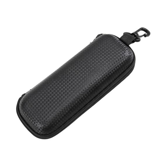 Портативный футляр для очков на молнии с металлическим карабином, высокопрочный EVA, устойчивый к сжатию, ретро-текстура под солому, спортивные аксессуары