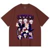 230 Gsm 100% Cotton Jujutsu Kaisen V6 Gojo Print Unisex Heavy Cotton T Shirt