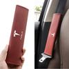 UDXKW1 Leather Car Seat Belt Protection Shoulder Pad Cover For Tesla Model 3 Y S X Cybertruck Juguete Roadster Coil Bonina SpaceX