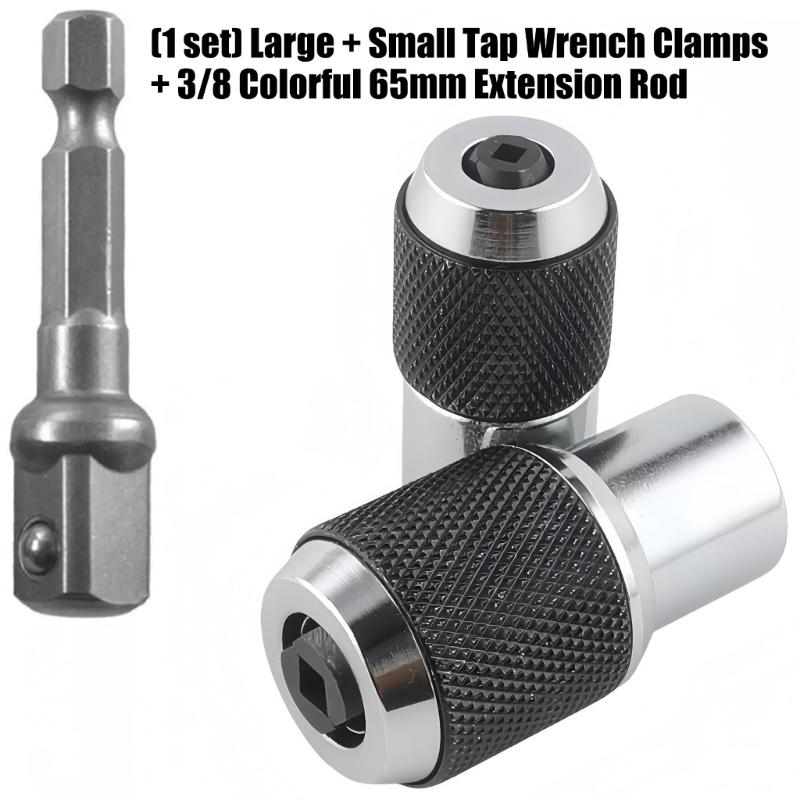 Heavy Duty High Strength 65mm Tap Wrench Spanner Socket 3/8 Drive Carbon Steel Ratcheting Mechanism Threading Accessory