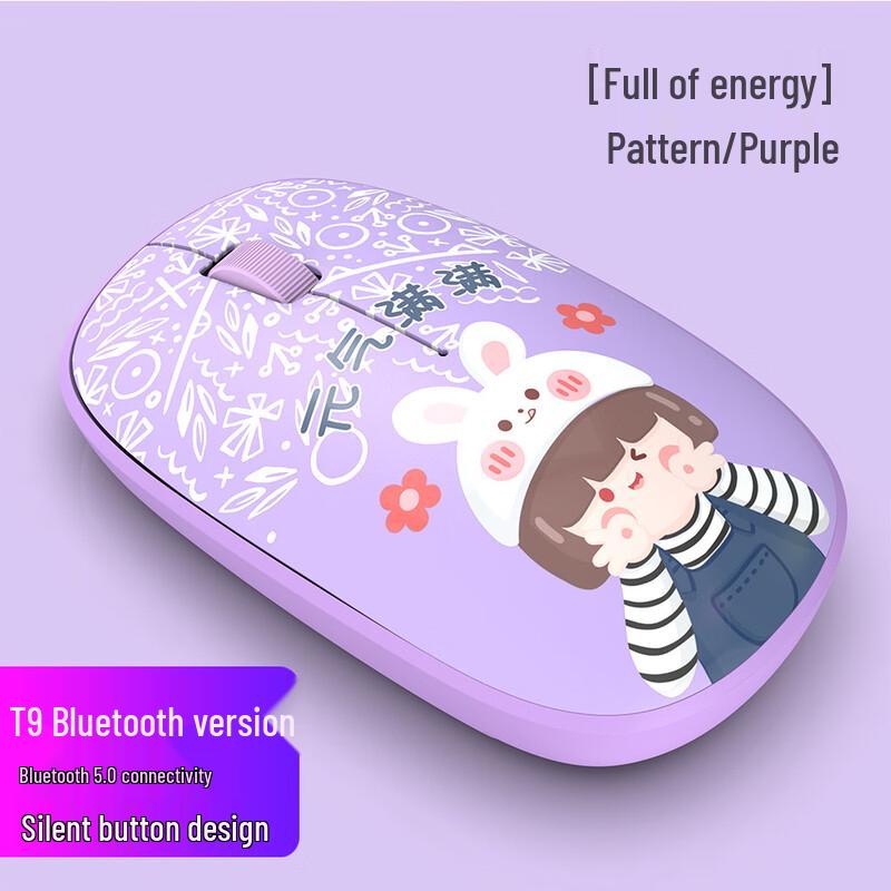 Cartoon 3D Dual-Mode Wireless Silent Optical Mouse
