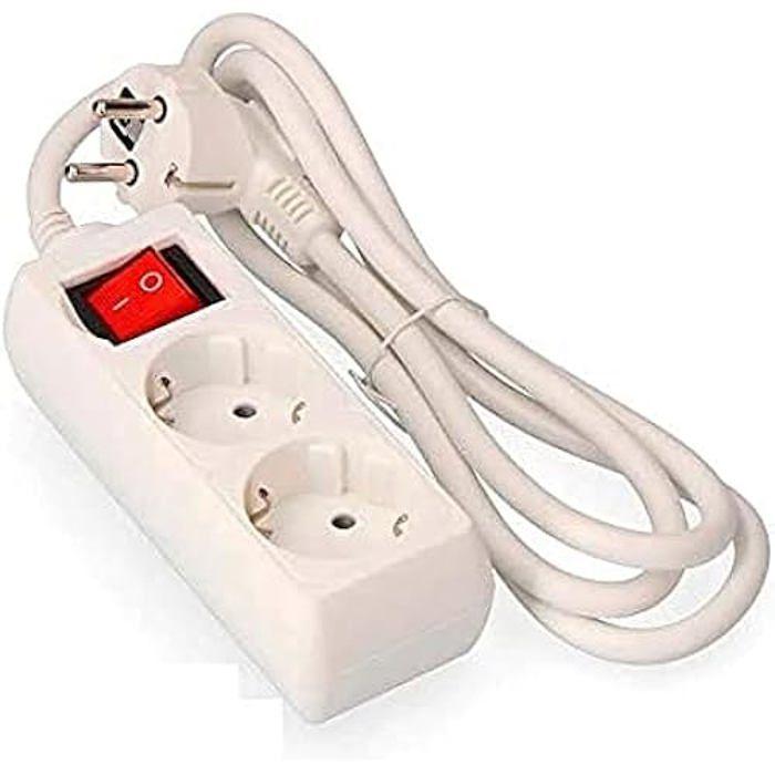 Сетевой фильтр - EDM - 2 розетки Schuko - 1,5 м - Выключатель - 16 А - Готов к установке