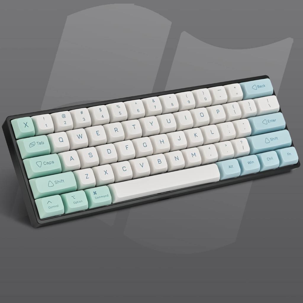 XDA Profile PBT Keycaps 60%, 137 Keys Custom Gaming Keycaps for ANSI US and ISO UK Layout Dye-Sublimation Cherry Gateron MX Switch Mechanical Keyboard