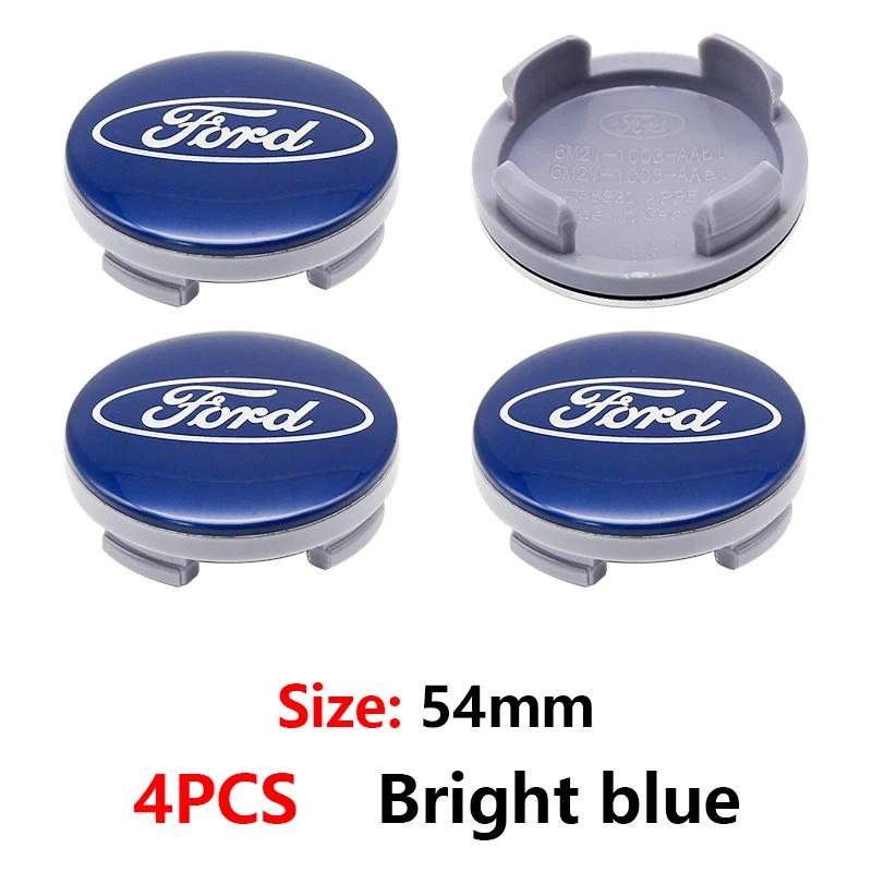 New 2026 Car Sticker 2025 Hot Ford 54mm Car Badge Original Wheel Center Cap Car Badge Wheel For Ford Focus MK2 Fiesta Mondeo She