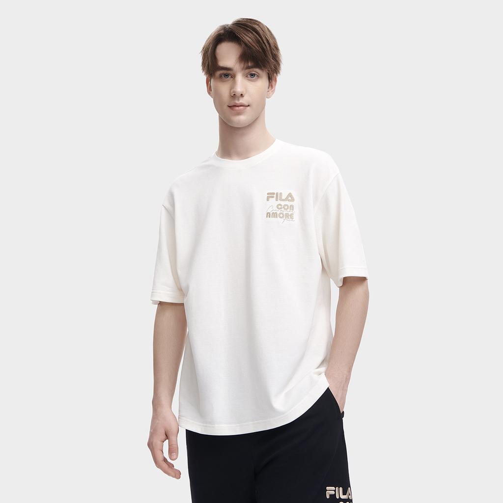 Новые футболки FILA Унисекс Кремовый F11U329103F-IV