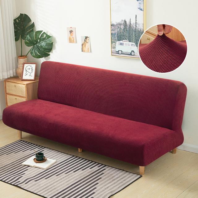 Жаккардовый чехол для дивана-кровати, складные чехлы на сиденье дивана, растягивающиеся чехлы, защита для дивана, эластичные чехлы-футоны для скамейки для дома