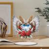Acrylic Special Shape Easter Cross Diamond Painting Tabletop Ornaments Kit Rhinestones Desktop Ornaments for Home Office Decor
