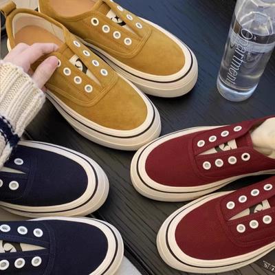 [] Волосы~ Однопедальные круглоголовые туфли на толстой подошве, увеличивающие рост, повседневные туфли, кеды, парусиновые туфли женские