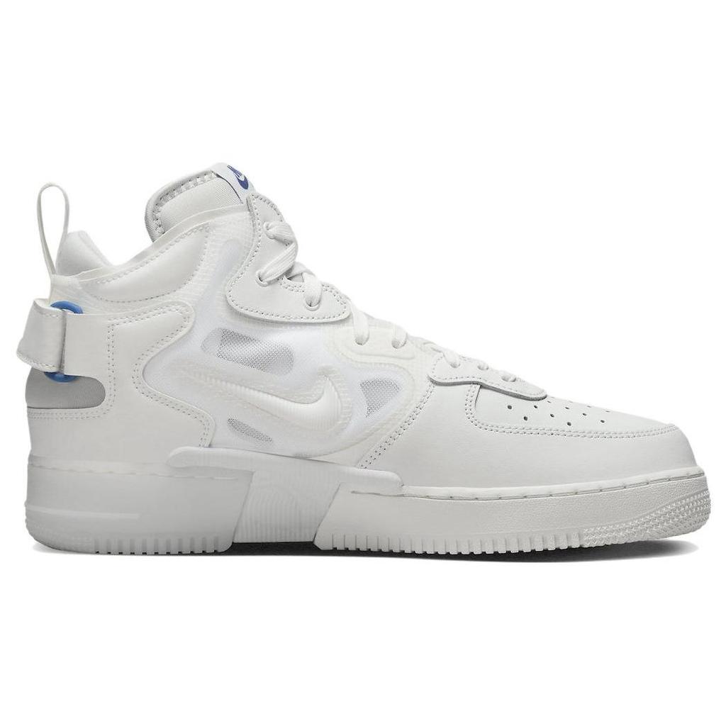 Nike Air Force 1 Mid React Summit White Men Sneakers Grey-Fog Barely-Grape DQ1872-101