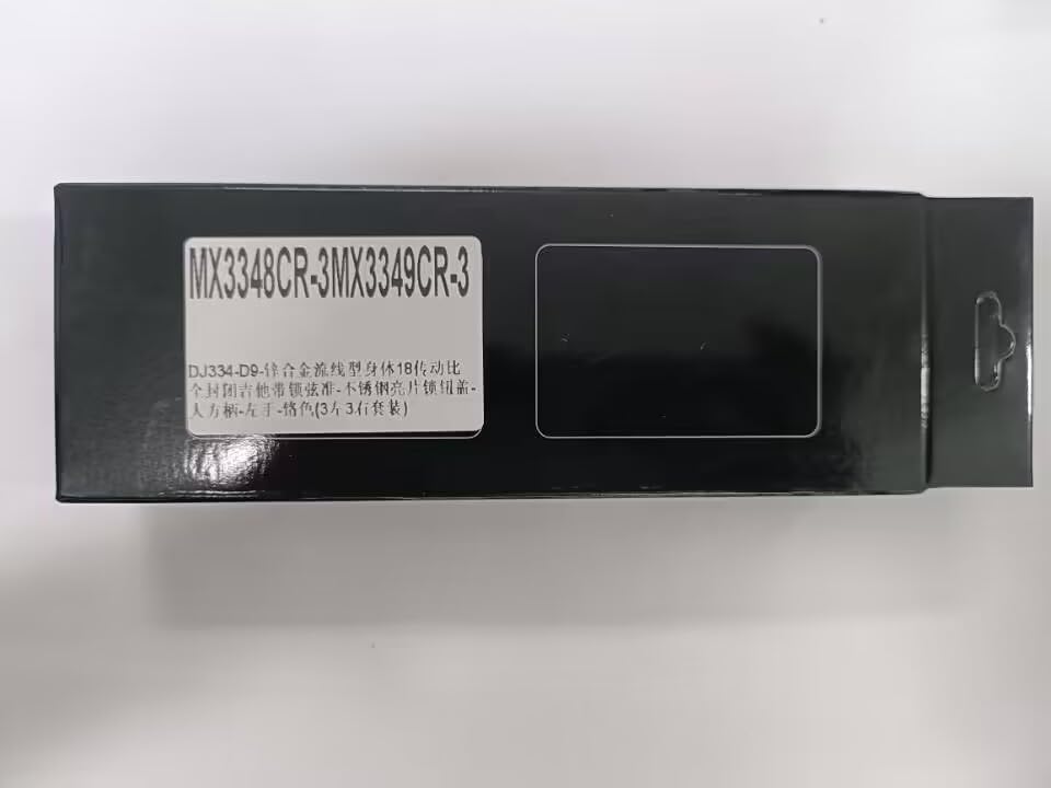 Musiclily Pro L3R3 Locking Tuners for Electric and Acoustic Guitars, with Chrome Large Hex Buttons