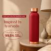 Copper Water Bottle for Travel Leak Proof and BPA Free, Office and Home Use, Ayurveda Inspired Bottle for Immunity Boost  (1 Liter | Magenta)