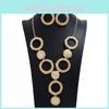 Vintage Art Deco Necklace And Earring Set With Alloy Pendant For Retro Fashion Lovers