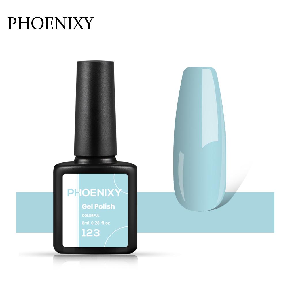 PHOENIXY, 60 цветов, гель-лак для ногтей, долговечный гель-лак, верхнее базовое покрытие, полуперманентный гель-лак, дизайн ногтей «сделай сам»