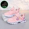 Girls' shoes for children aged 7-12, 2024 Spring and Autumn soft-soled children's sports shoes, light running shoes for students of Zhongda