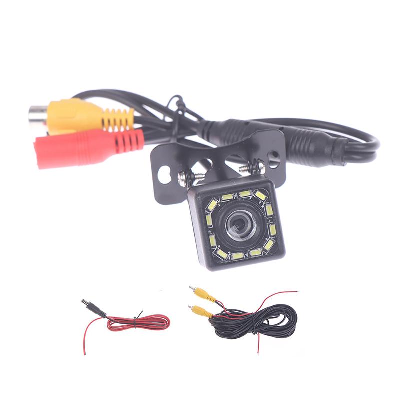 Led Night Vision Car Rear View Camera With Video Cable Universal Reverse Camera Color Image Waterproof Auto Backup Monitor Hd