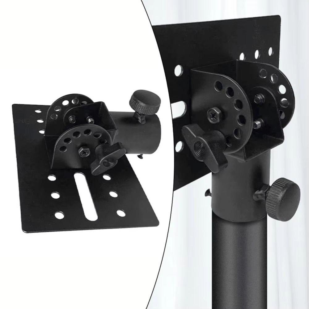 35mm Rotatable Metal Mount Tripod Pole Metal Construction Adapter Top Cap Pallet Speaker Bracket