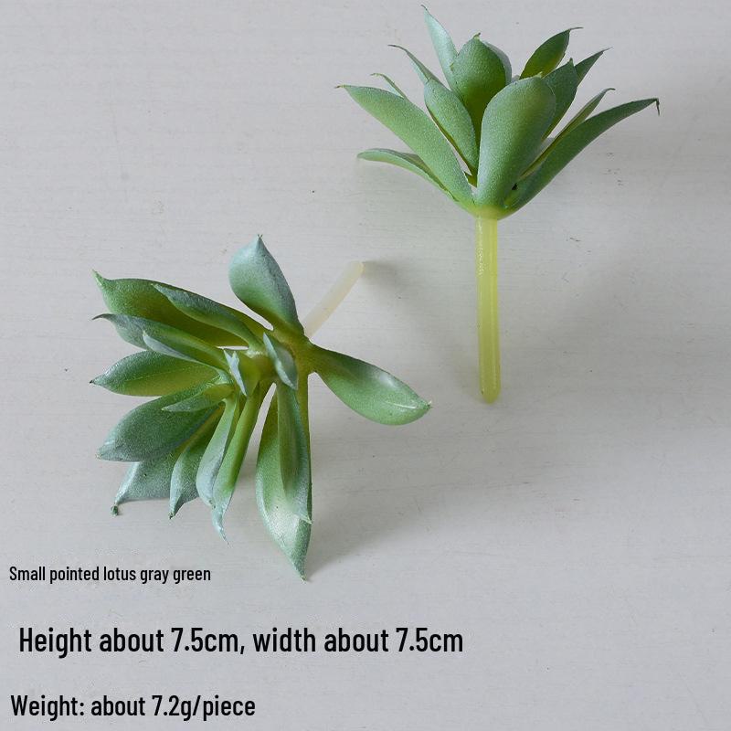 Mini Flocking Artificial Succulent Bonsai for DIY Wall Decor
