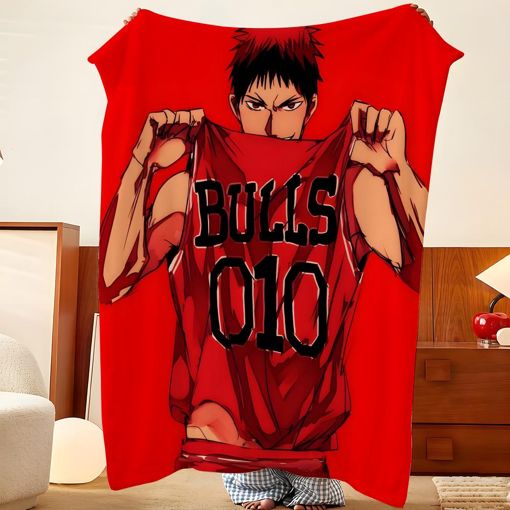 Аниме K-Kuroko N-No B-Basket Бросок Фланелевое одеяло, Легкое уютное, Прочное моющееся милое Крутое