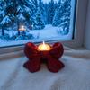 Современное украшение-бант из ПЛА, 3D-печатный подсвечник, декоративная подставка для свечей, для ароматических свечей, нежный подарок, праздничный и светодиодные чайные свечи, элегантный