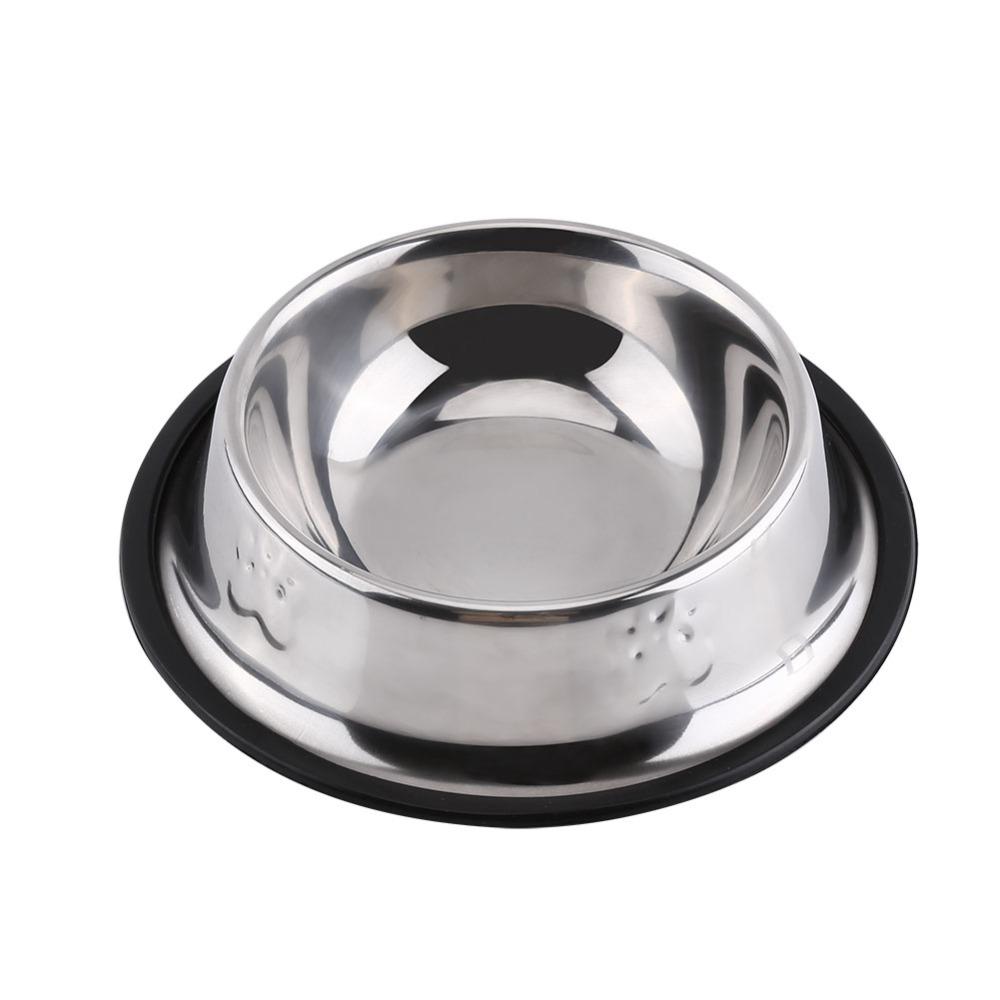 Anti-tip Dog Feeder Rustproof Pet Drinking Bowl Smooth Surface Pet Dinner Bowl  Pet Dining Use