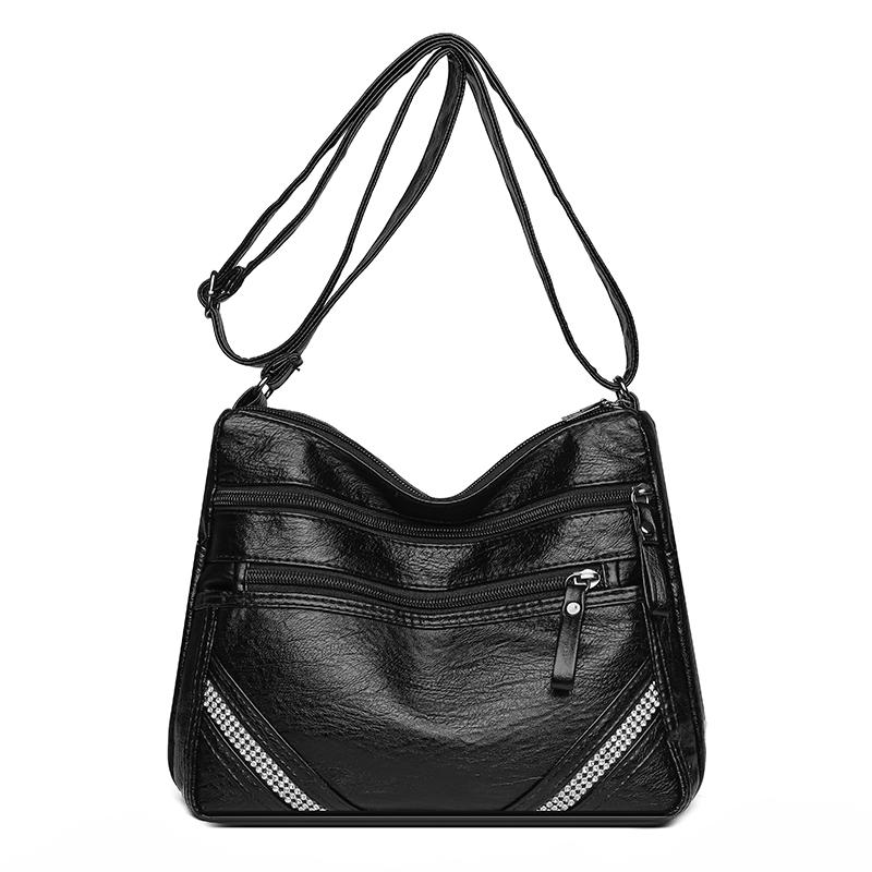 Женская сумка многослойная сумка для мамы ретро большая вместительная сумка через плечо