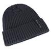 High Quality Black Human Label Winter Hat Add Fur Lined Warm Beanie Hat Stylish Knitted Hat For Men Women Ski Sports Winter Cap