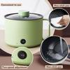 Cooker Hot Pot Electric Dual Power Noodle Cooker, Boil Dry Protection, Nonstick,