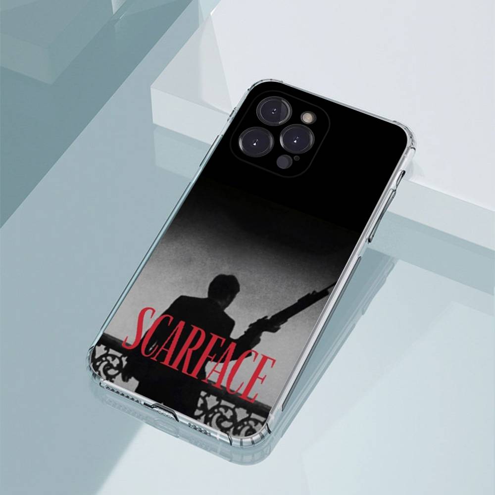 Чехол для телефона Tony M-Montana из S-Scarface для iPhone 11, 12, 13, 14, 15, 16, 17, Plus, Pro, Max, Plus, Прозрачная крышка