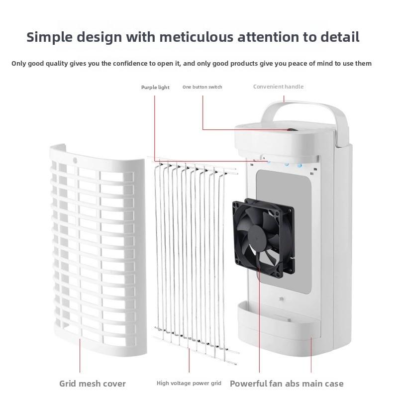 Lámpara antimosquitos eléctrica LED, dispositivo repelente de insectos para interiores y hogar