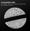 AEEIX Glitter Handle Logo Cap Compatible with Nissan DIY Diamond Crystal Emblem Accessories Interior Decoration for Women Compatible with Nissan Rogue