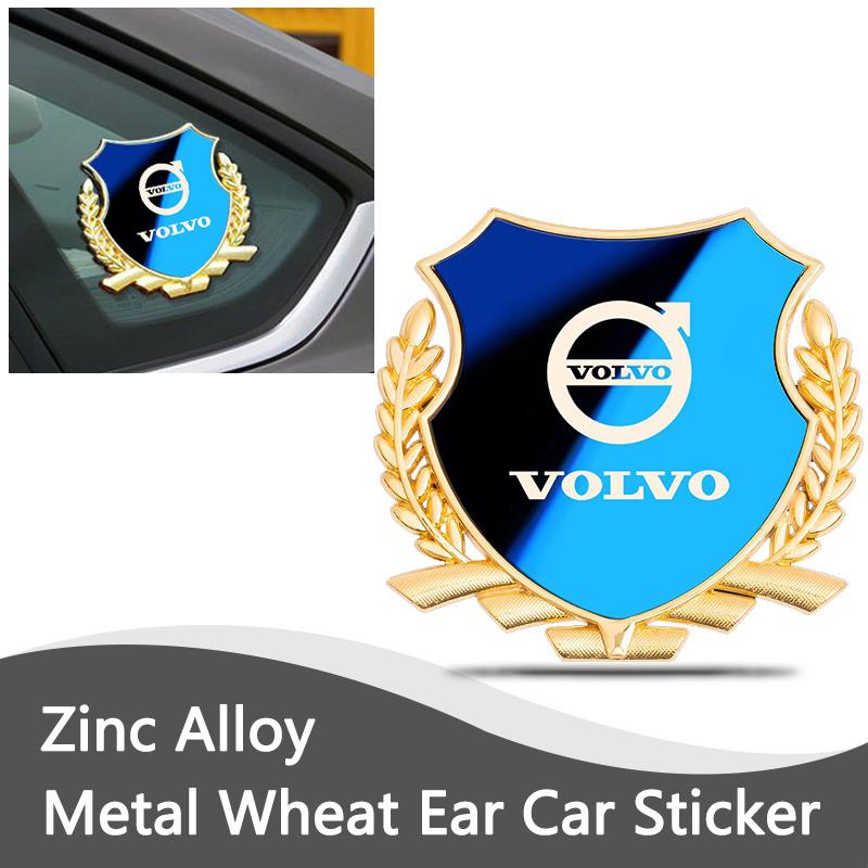 3D metal shield high quality car emblem badge decoration sticker for Volvo XC60 V50 V40 XC90 S60 S40 S80l V90 V60 EX90 S90 XC40