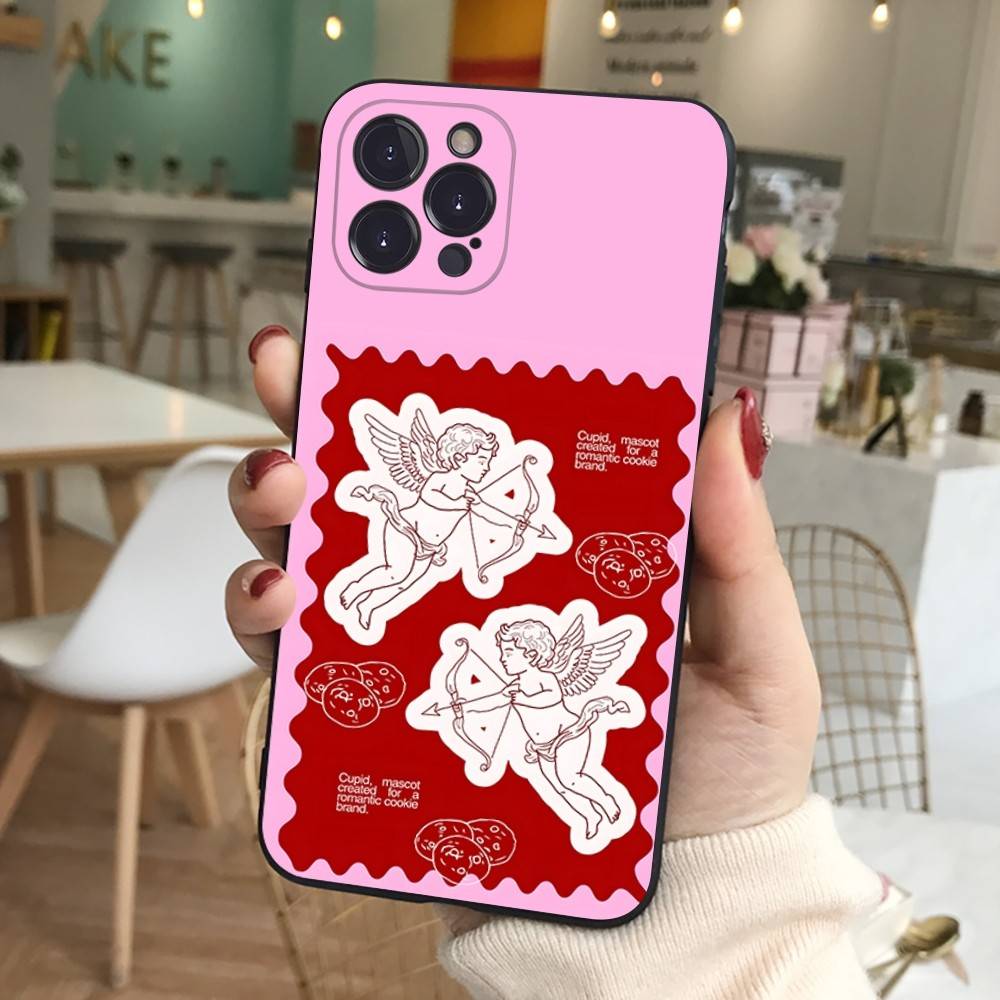 Ретро Чехол-Ангелочек Купидон Средневековье Для IPhone 12 11 13 14 15 16 17 Pro Max Plus Mini