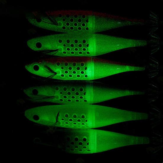 12CM/10G светящаяся приманка в виде креветки с крючком для ловли кальмаров реалистичная бионическая искусственная приманка