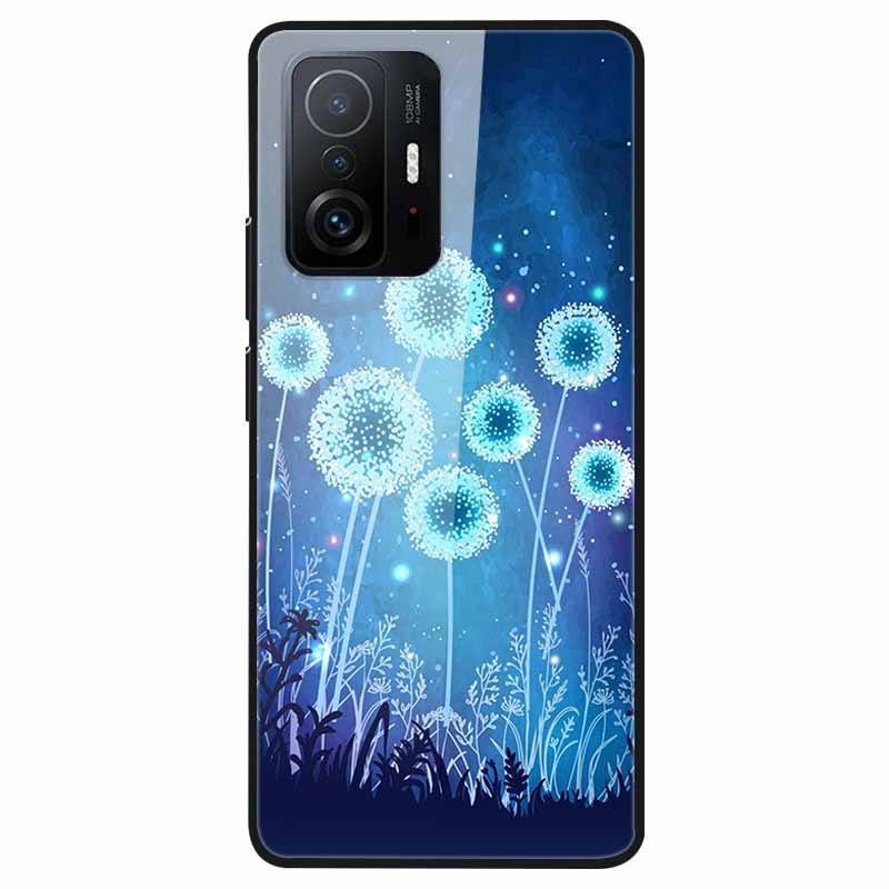 Закаленное Стекло Чехол Для Xiaomi 11T Чехол 6.67 Крутой Бампер Жесткий Стеклянный Чехол Для Xiaomi 11T Pro Чехол Mi 11T Pro Mi11T Capa Оболочки