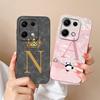 Мягкий чехол для Redmi Note 14S Модные буквы Высококачественный корпус для Redmi Note14 S Задняя крышка Полная защита Легкий Funda