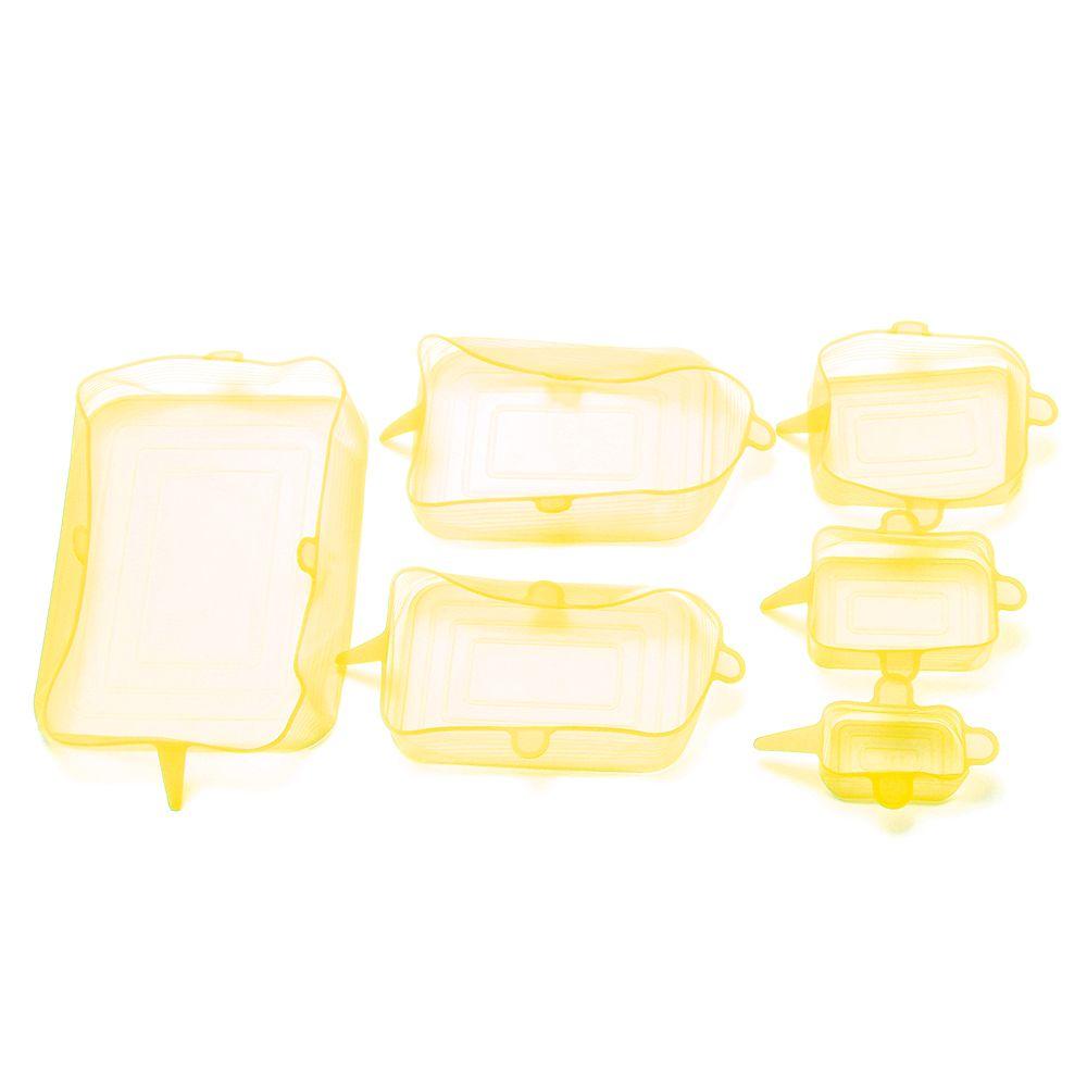 Cookware Keeping Fresh Lids Seal Food Fresh Round Square Stretch Suction Silicone Lid Bowl Cover