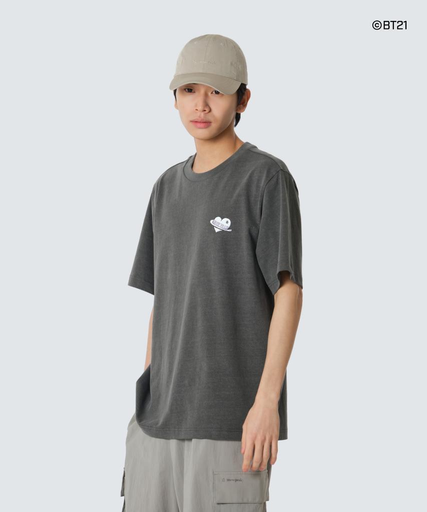SNOWPEAK APPAREL [Snow Peak I Bt21] Графичная футболка с коротким рукавом (S26Mufts90) Темно-серый