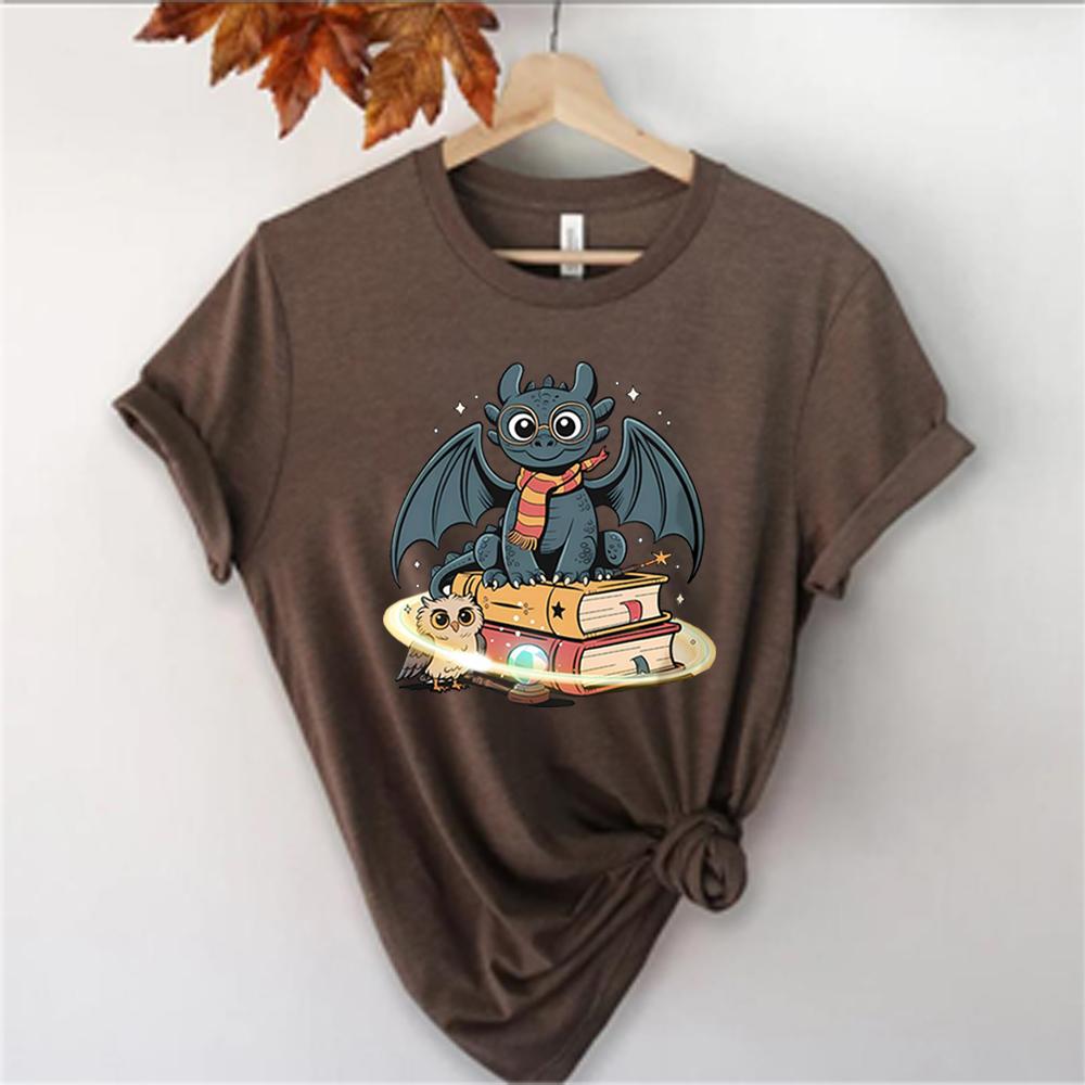 Toothless Vintage Tshirt How To Train Your Dragon Tshirt Dragon Graphic T Shirts Bookish Shirt Unisex Women Short Sleeves Tops