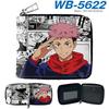 Jujutsu Kaisen Short Wallet Anime Cartoon Leather Bifold Card Holder Coin Purse for Students Men Women