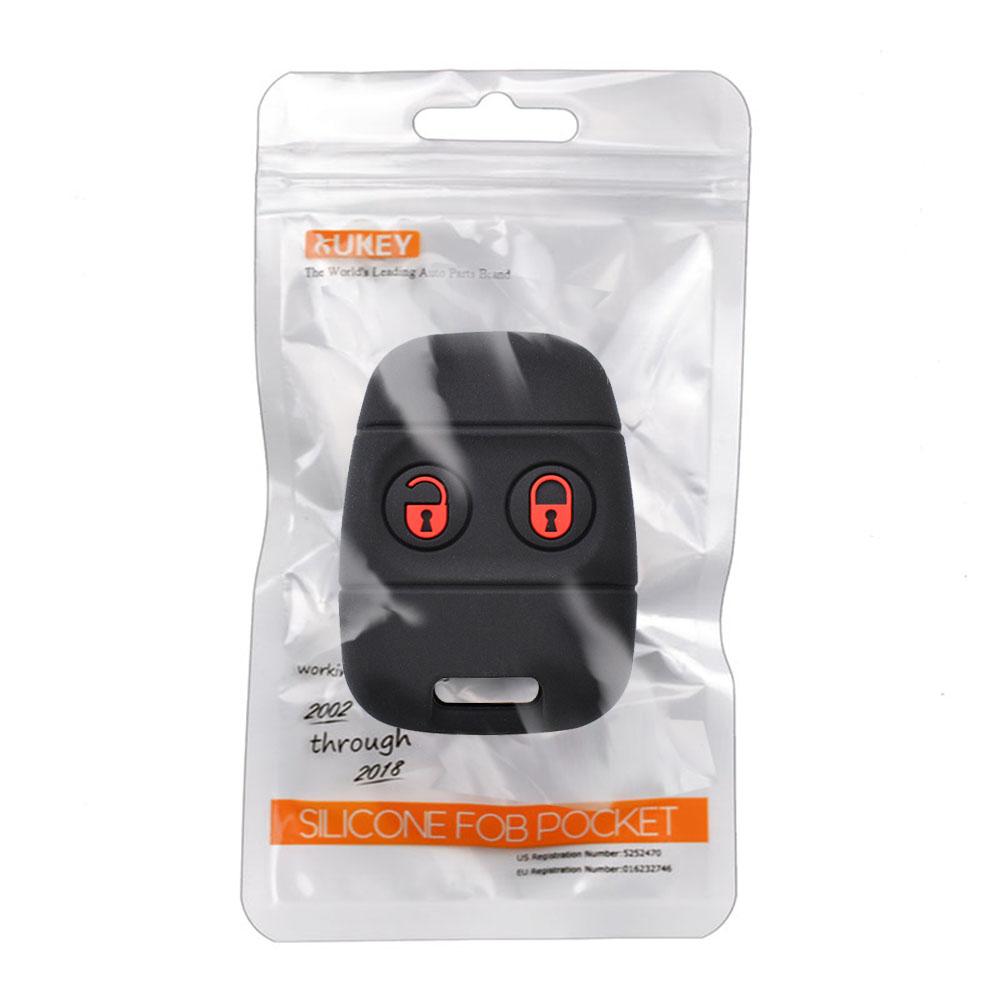 2 Buttons Remote Key Case For Land Rover Defender Freelander Rover 25 45 100 200 400 MG ZS ZR MGF Silicone Key Fob Shell Cover